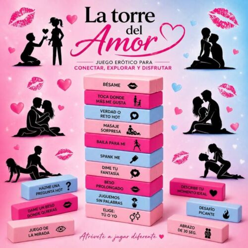 Peli Diverty Sex Love Tower Game - Aistilliset haasteet