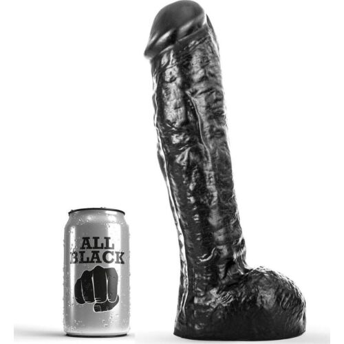 Dildo ALL BLACK DONG 29 cm korkea laatu ja turvallisuus