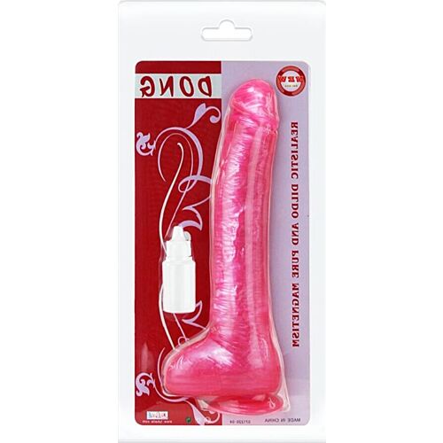 Dildo BAILE realistinen pinkki imurilla