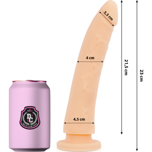 Dildo DELTACLUB 23 cm lääketieteellisestä silikonista