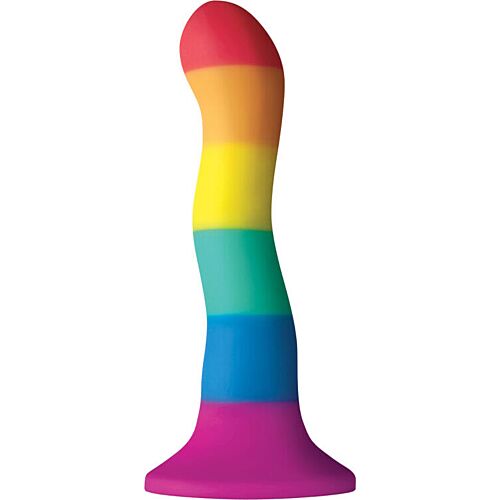 Dildo NS Novelties Colors Wave imukupilla ja yhteensopiva valjaiden kanssa