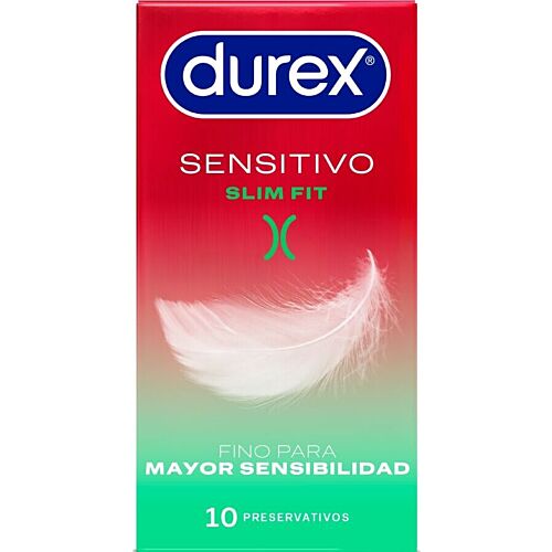 Kondomi DUREX Sensitive Slim Fit - Ohut ja mukautuva