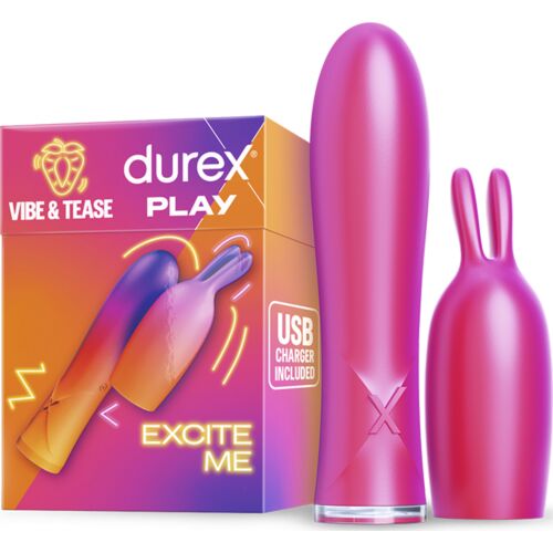 Vibraattori DUREX Vibe & Tease stimulaattoripäällä
