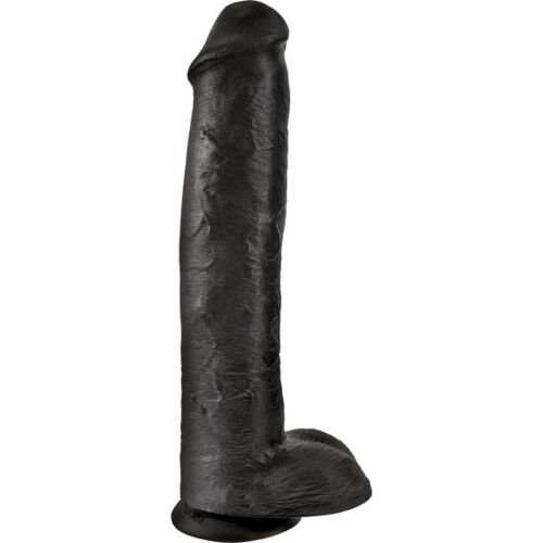 Dildo KING COCK 38 CM Realistinen muotoilulla