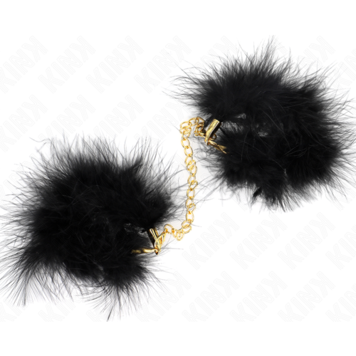 Käsiraudat KINK Wrist Restraint 2 Pluineilla ja Ketjulla