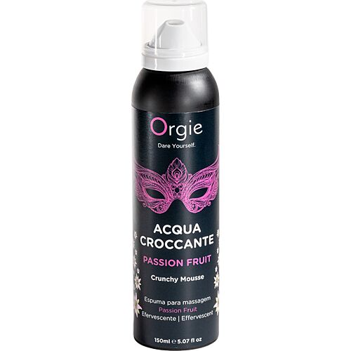 Vaahto Orgie Acqua Croccante Passion Fruit - Efervesoiva hierontatuote