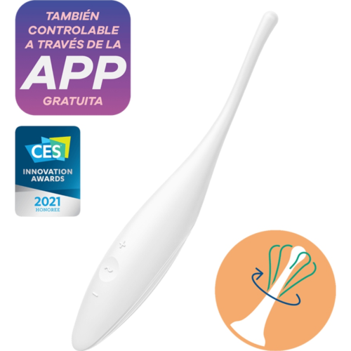 Vibraattori Satisfyer Twirling Joy sovelluksella
