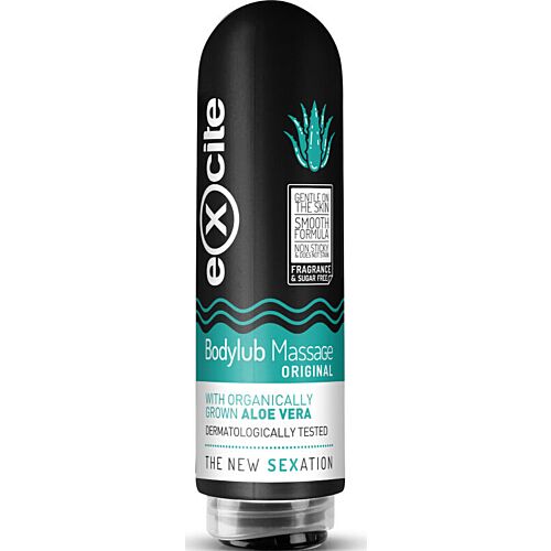 Liukuvoide Excite Bodylub Aloe Vera 200 ml rentouttavaan hierontaan