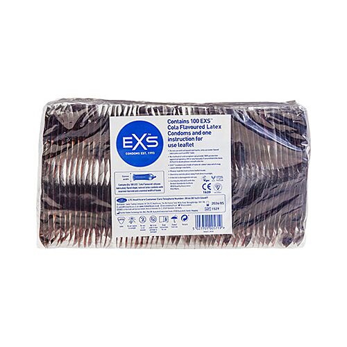 Kondomi Exs Crazy Cola 100 kpl herkullisella maulla