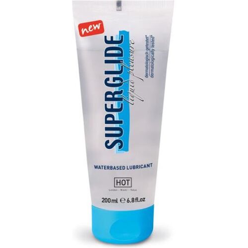 Liukuvoide HOT Superglide 200 ml pitkään kestävällä liukuvuudella