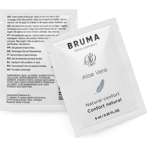 Liukuvoide BRUMA Aloe Vera 6 ML – Pehmeä ja vesipohjainen
