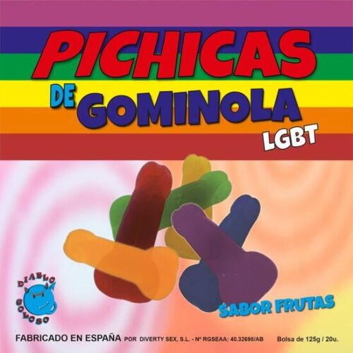 Gummiaukot Golosinas PRIDE Pichitas 160x160x50 mm