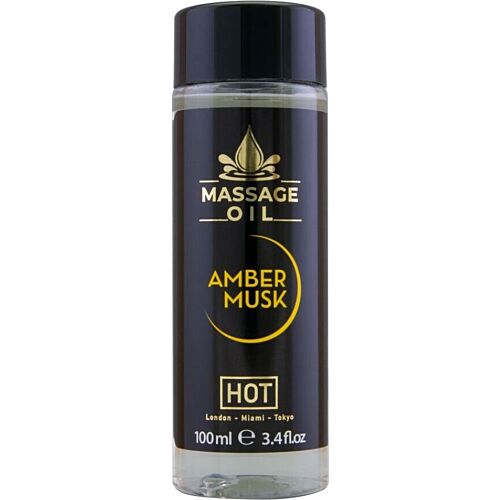 Hierontaöljy HOT Amber & Musk 100ml Luksuskokemus