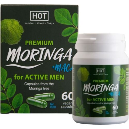 Kapselit HOT Moringa Men | Luontainen energian tukeminen