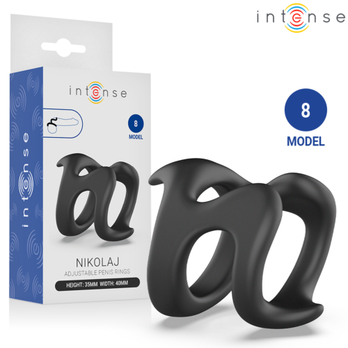 Rengas INTENSE FOR HIM Malli 8 U-muotoisella stimulaatiolla