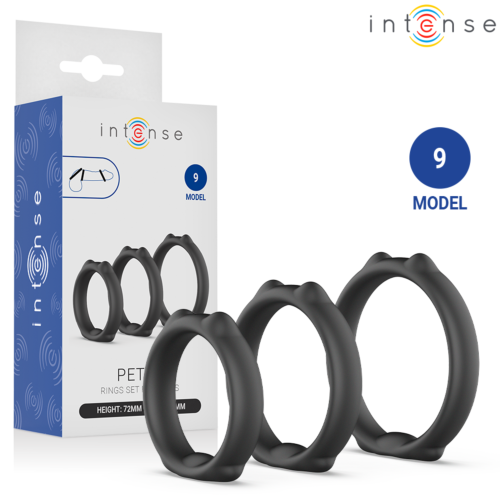 Peniksirenkaat INTENSE FOR HIM -malli 9 | Setti 3 kpl