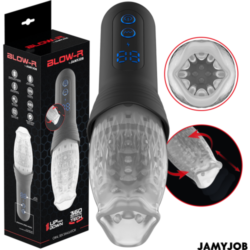 Masturbaattori JAMYJOB BLOW-R Thrusting ja Rotaatio