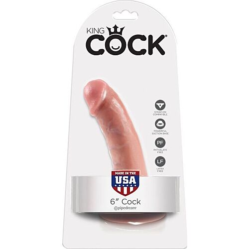 Dildo King Cock 6 - 15.2 cm imitoiva muotoilu