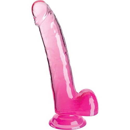 Dildo King Cock Clear 20.3 cm venttiilillä