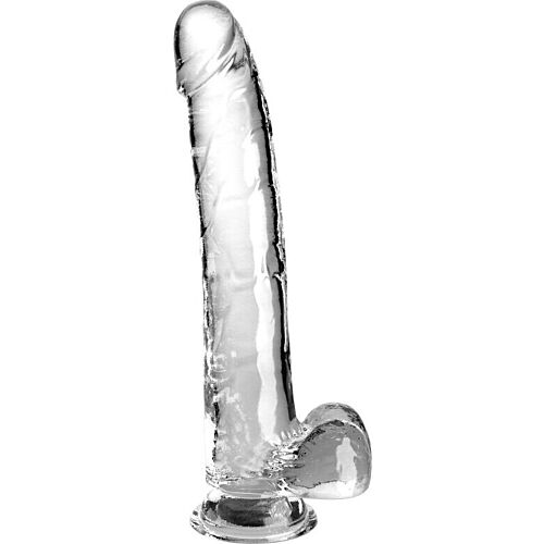 Dildo King Cock Clear 24.8 cm imukupilla