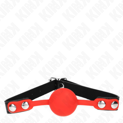 Suukapula KINK COLLAR & GAG Punainen Silikonipallo 4 cm