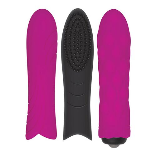 Vibraattori Evolved Pleasure Sleeve Trio - monipuolinen kit