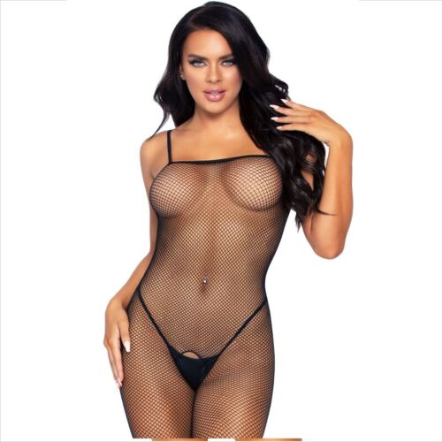 Bodystocking Leg Avenue avonaisella haaralla