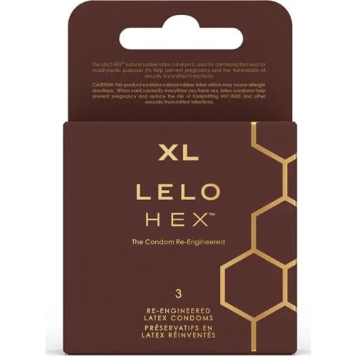 Kondomi LELO HEX Respect XL - Lisää tilaa ja mukavuutta