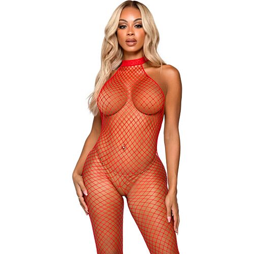 Bodystocking Leg Avenue Le Frivole kaulakuppi