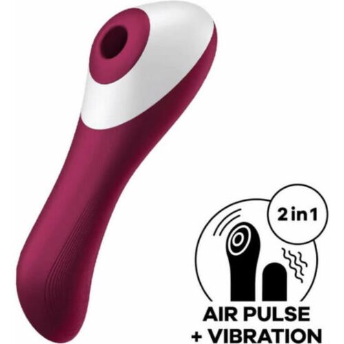 Vibraattori SATISFYER Dual Crush paineaalto- ja värinästimulaattori