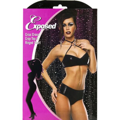 Alusvaatteet Exposed Crop Top ja Boy Short yhdistelmä