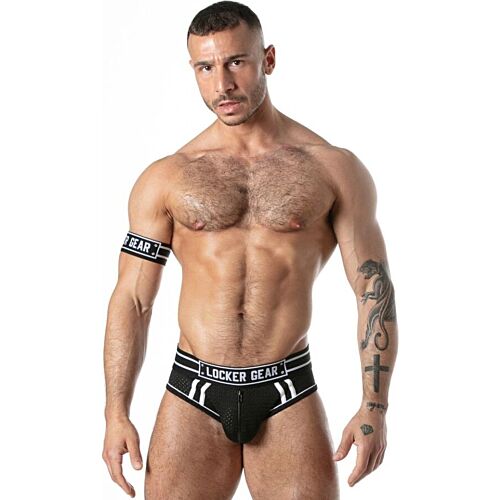 Jockstrap-alushousut LOCKER GEAR SPORT MESH JOCK BRIEF musta XL