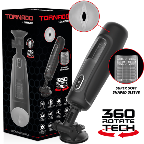 Masturbaattori JAMYJOB Tornado 360 Rotate Tech