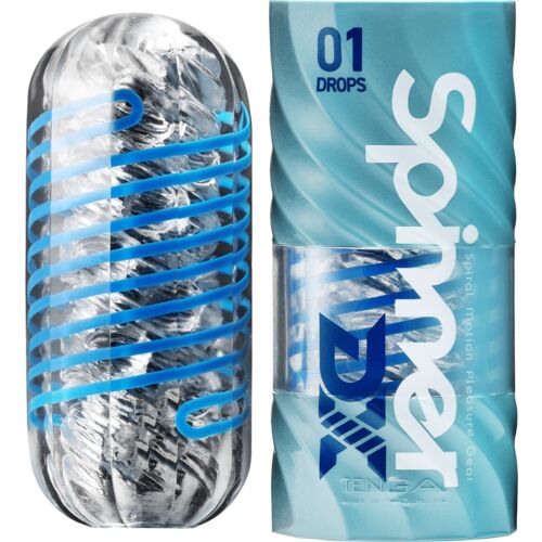 Masturbaattori Tenga Spinner DX 01 Drops pyörivällä sisäosalla