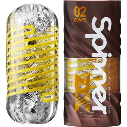 Masturbaattori Tenga Spinner DX 02 Bumps kiertovaikutuksella