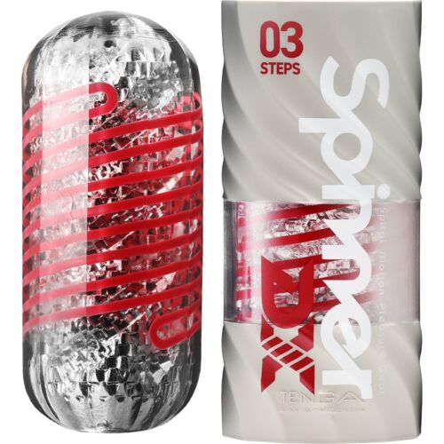 Masturbaattori Tenga Spinner DX 03 Steps pyörivällä mekanismilla