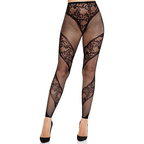 Sukkanauhat Leg Avenue Lace and Net Illusion