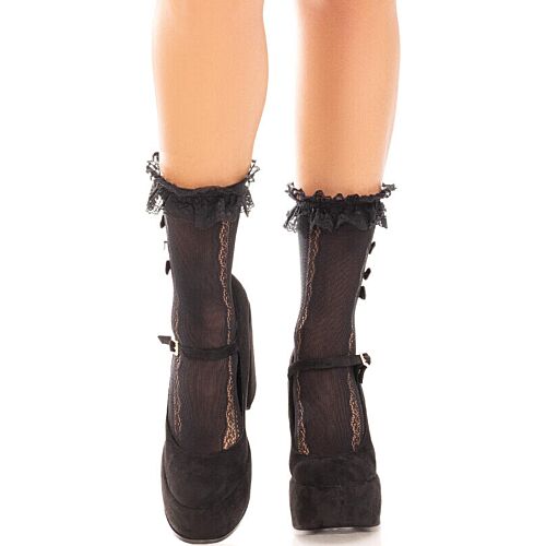 Sukkanauhat Leg Avenue sydämillä ja volanteilla