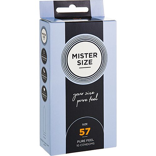 Kondomi MISTER SIZE Talla L 57 mm mukautuva