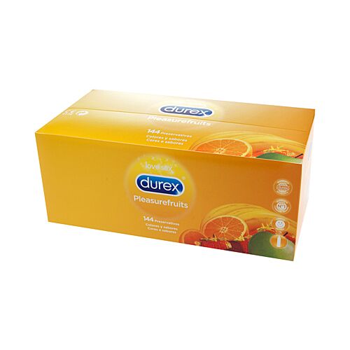 Kondomit Durex Pleasure Fruits 144 kpl hedelmäsävyillä