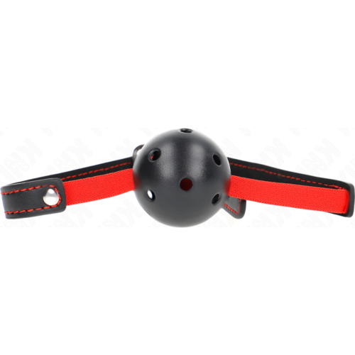 Hollow Hard Mouth - KINK Gag 4.5 cm joustavalla vyöllä