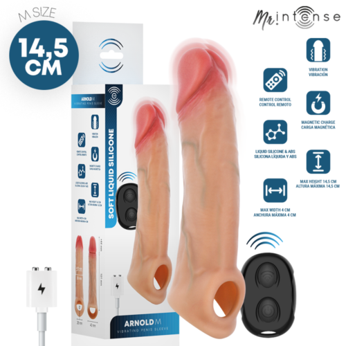 Suoja MR. INTENSE Arnold M 14.5 cm | Realistinen värinä