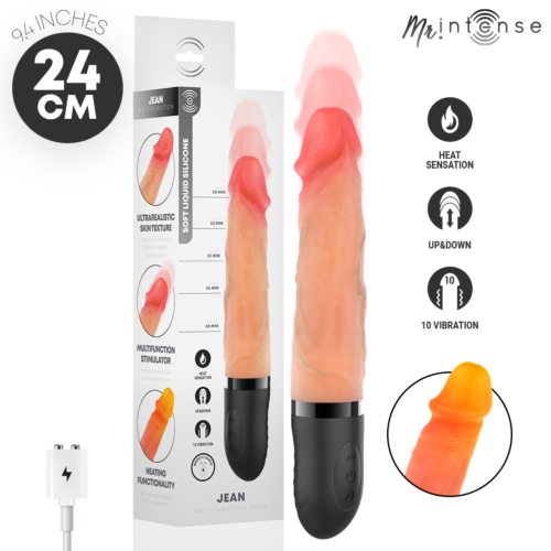 Vibraattori MR. INTENSE Jean 24 cm lämmitystoiminnolla