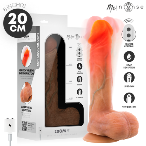 Vibraattori MR. INTENSE Logan 20 cm | Etäohjattava lämpötoiminto