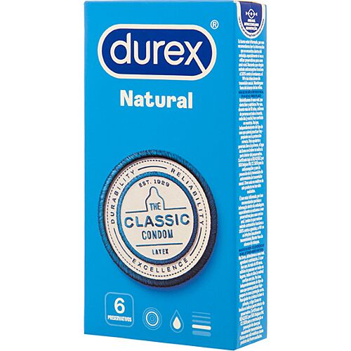Kondomi Durex Natural Classic easy on -muoto