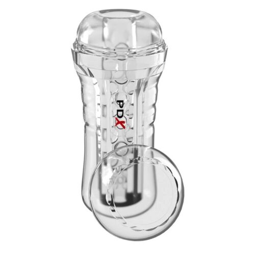 Masturbator PDX ELITE VIEWTUBE PLUS läpinäkyvällä rakenteella