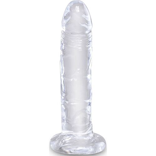 Dildo King Cock Clear 15,5 cm | Realistinen ja joustava