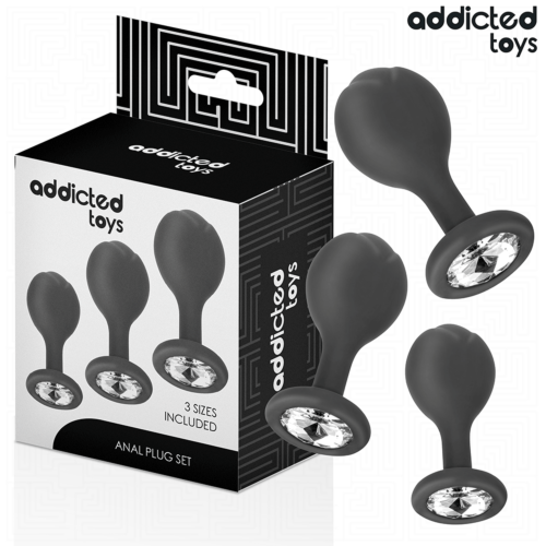 Anaalipistot Setti Addicted Toys kolme kappaletta