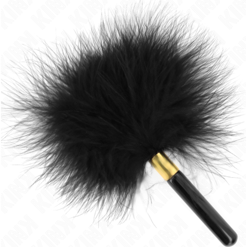 KINK Black Gold Metal Tickle Feathers 18 cm