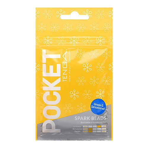 Masturbaattori Tenga Pocket Spark Beads tekstuureilla